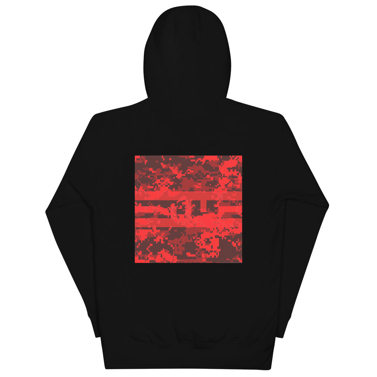 ELITE garb elite camo block hoodie fury black back