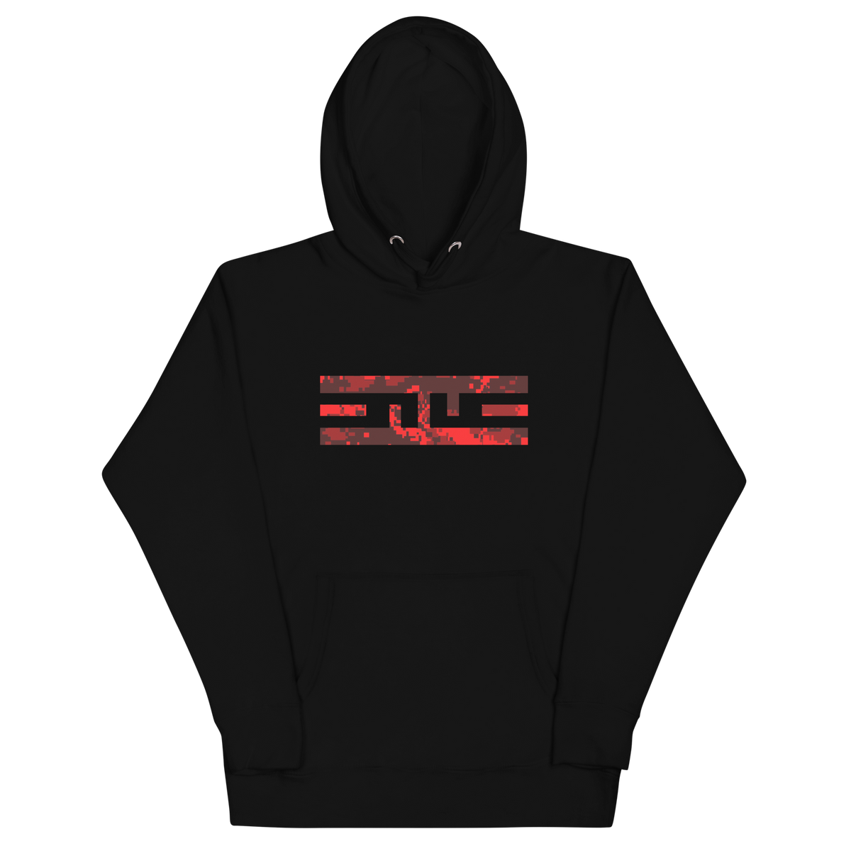 ELITE garb elite camo block hoodie fury black front