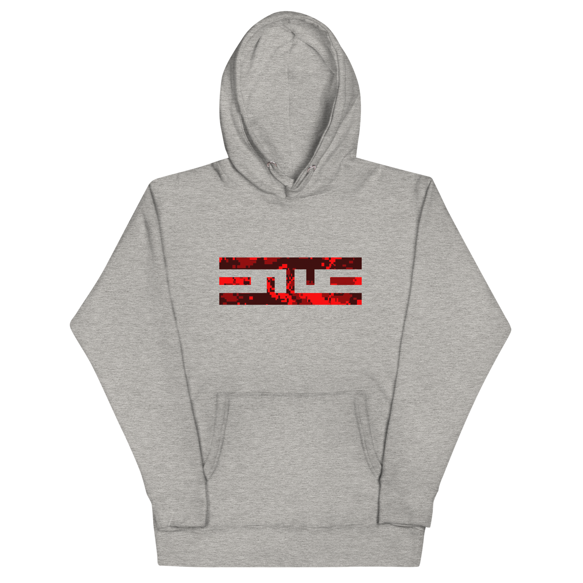 ELITE garb elite camo block hoodie fury carbon-grey front