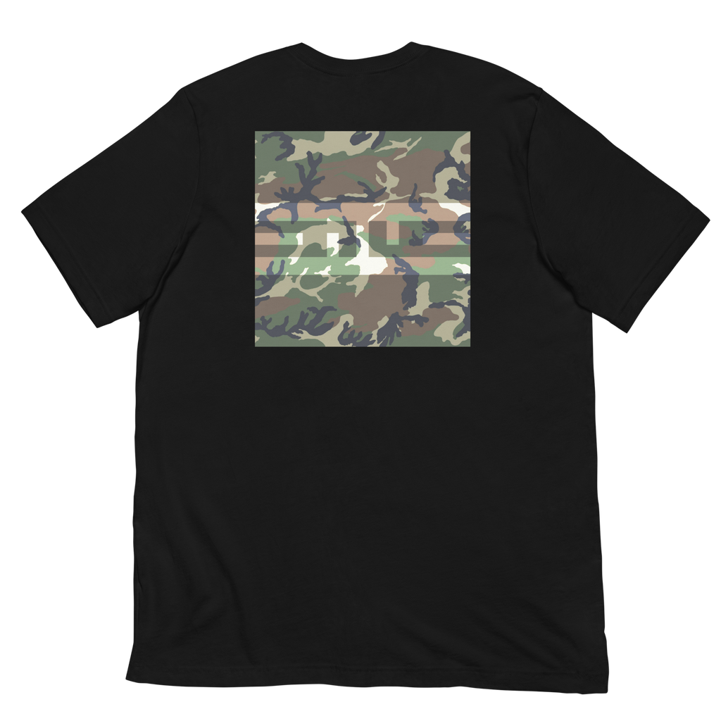 ELITE garb elite camo block tee swamp black back