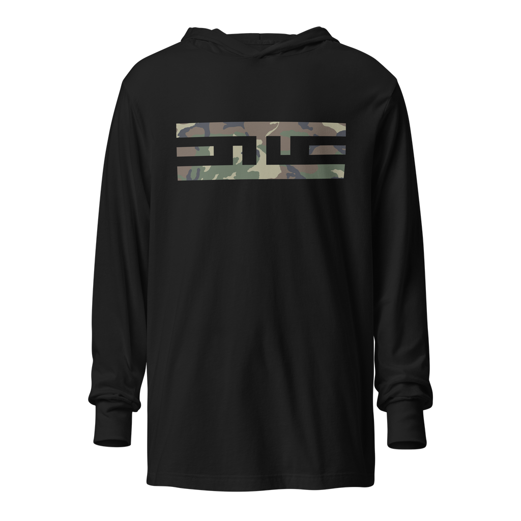 ELITE® Camo Block Hooded Tee - Swamp