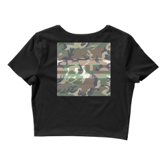 ELITE® Camo Block Crop Tee - Swamp