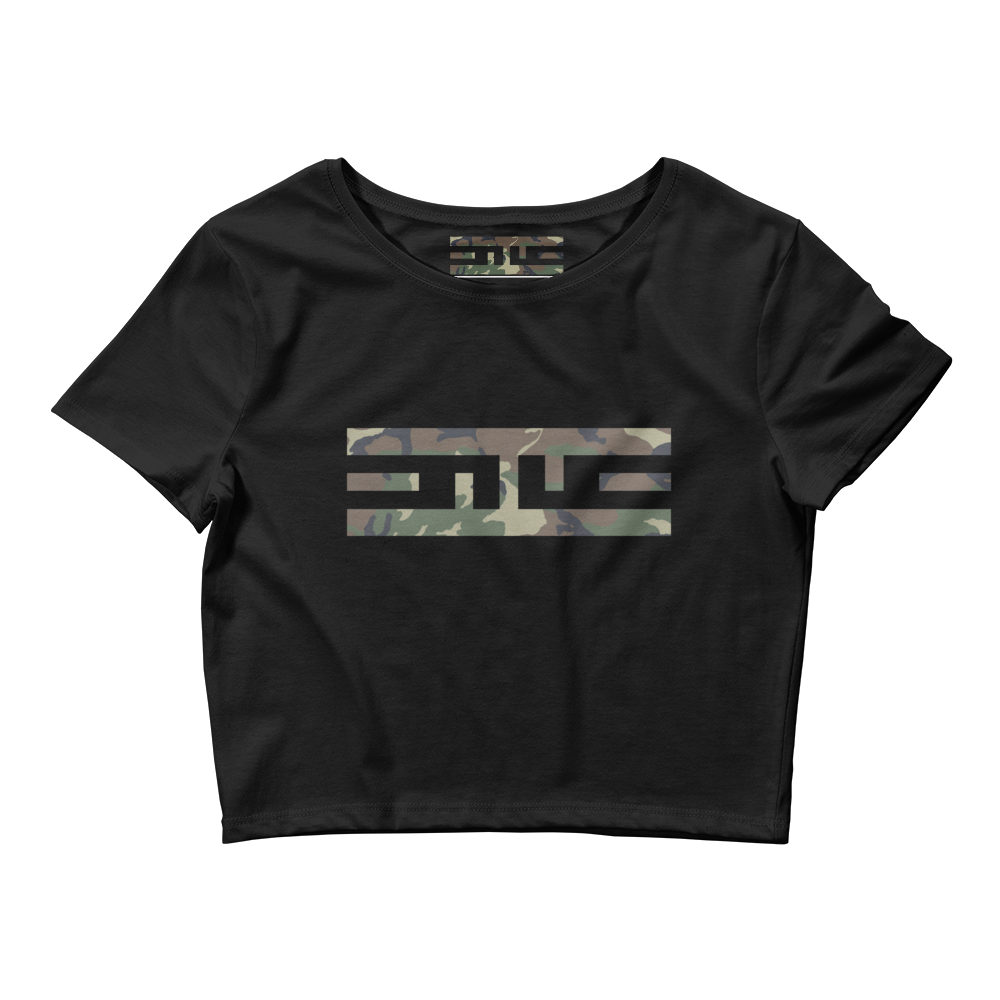 ELITE® Camo Block Crop Tee - Swamp