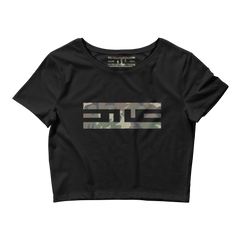 ELITE® Camo Block Crop Tee - Swamp