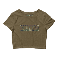 ELITE® Camo Block Crop Tee - Swamp