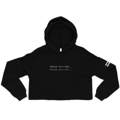 Freedom Isn't Free Crop Hoodie
