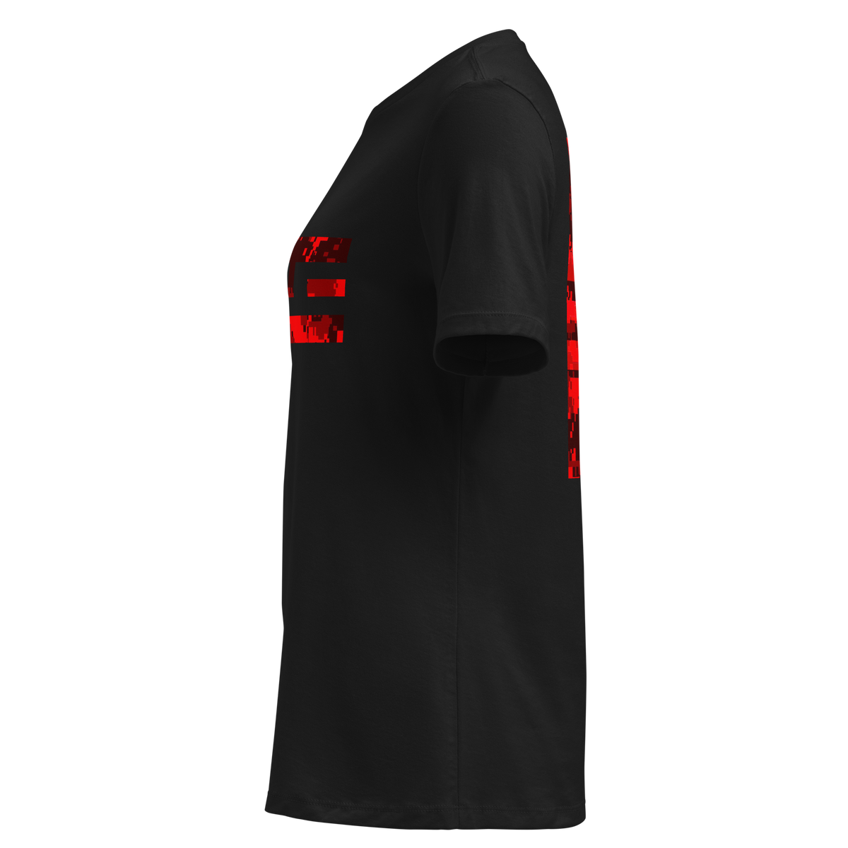 Women's Relaxed ELITE® Icon Camo Block Tee - Fury in Black, left side