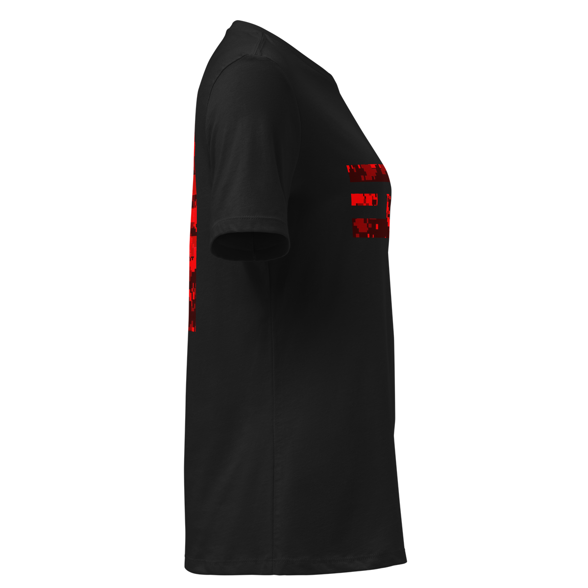 Women's Relaxed ELITE® Icon Camo Block Tee - Fury in Black, right side