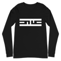 Front of the black ELITE® Icon Long Sleeve Tee with the white ELITE® icon across the chest