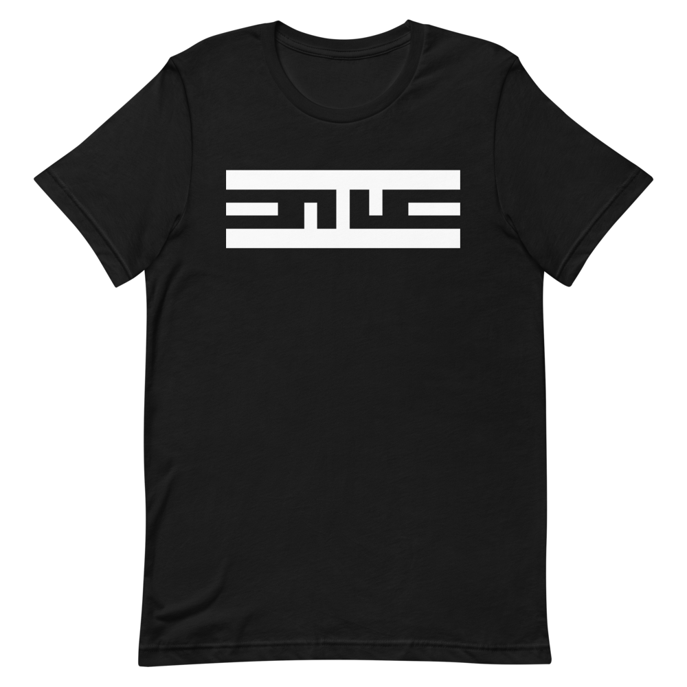 Black tee with a large white ELITE® icon on the chest, laid flat