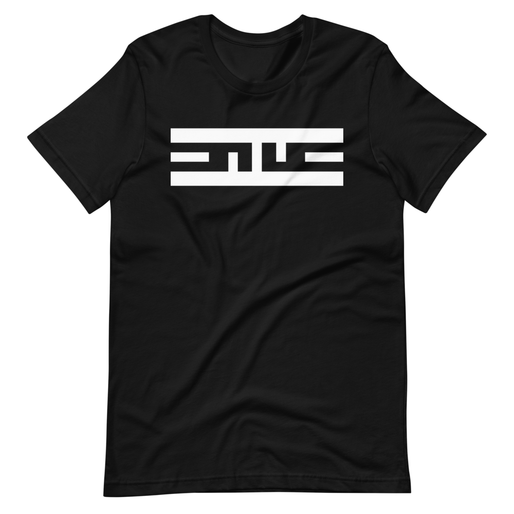 Black tee with a large white ELITE® icon on the chest, laid flat